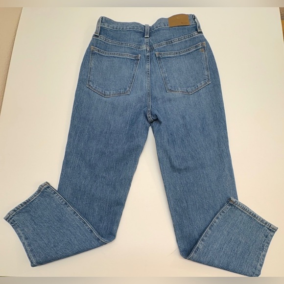 Madewell The Momjean High Rise Tapered Leg Jeans Sz 25 - Picture 3 of 9